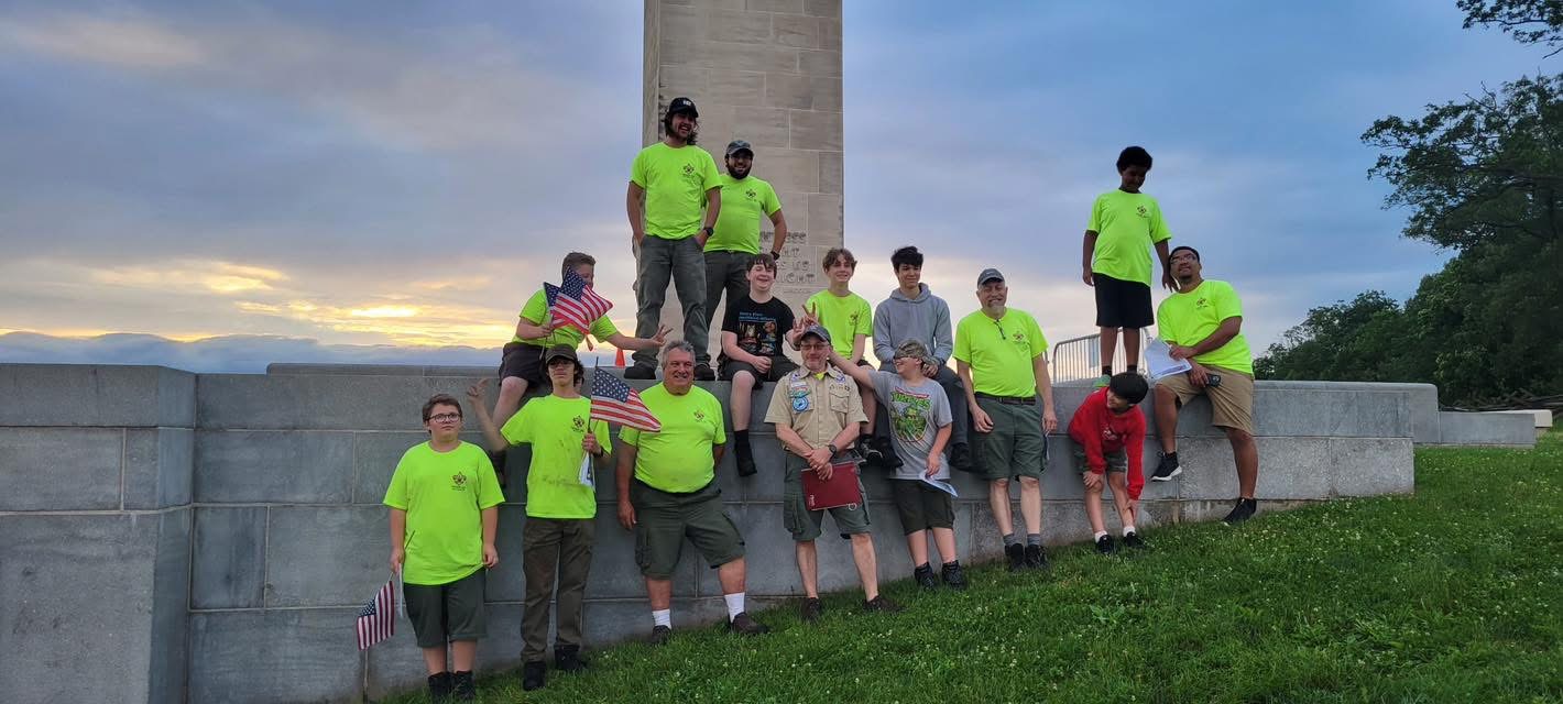 Troop 200 scouts in action during outdoor adventure